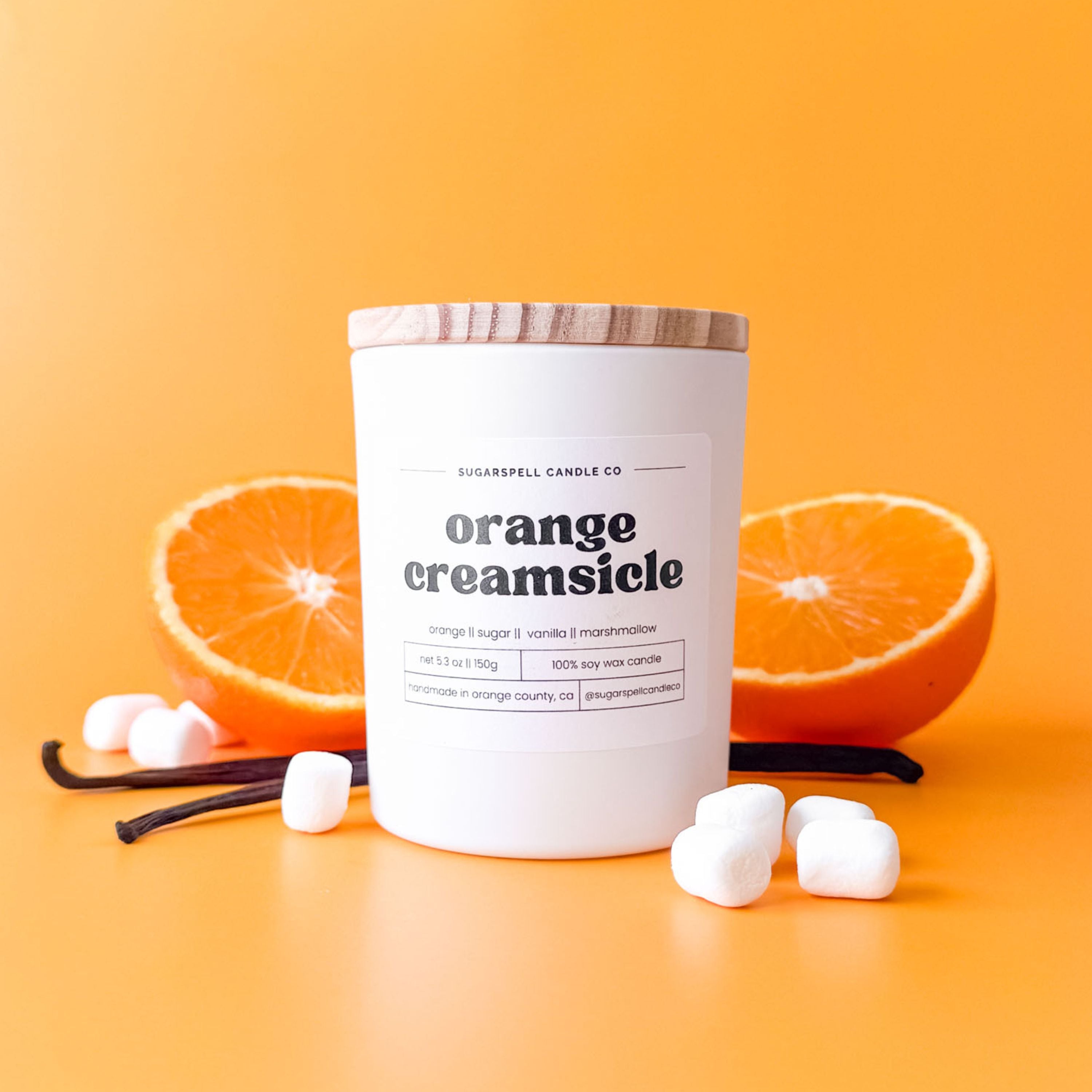 Orange Creamsicle | Citrus Vanilla Soy Candle | Handmade