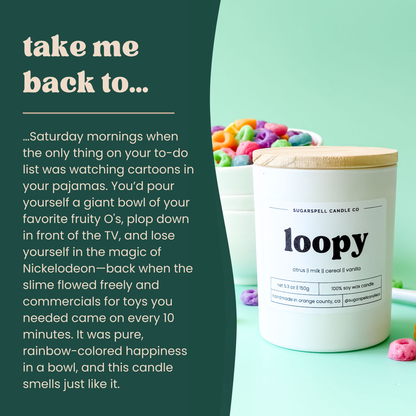 Loopy 5.3oz Soy Candle