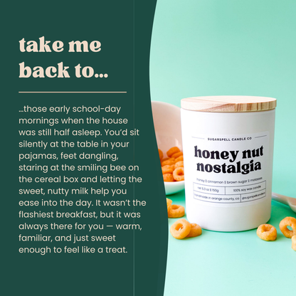 Honey Nut Nostalgia 5.3oz Soy Candle