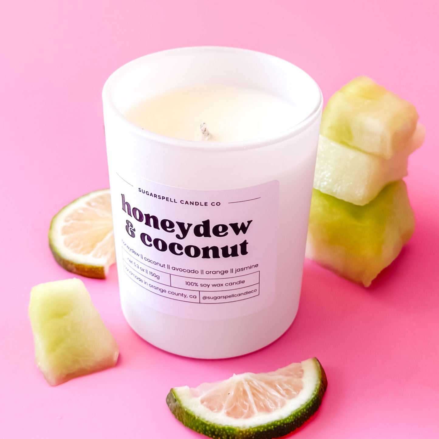 Honeydew & Coconut 5.3oz Soy Candle