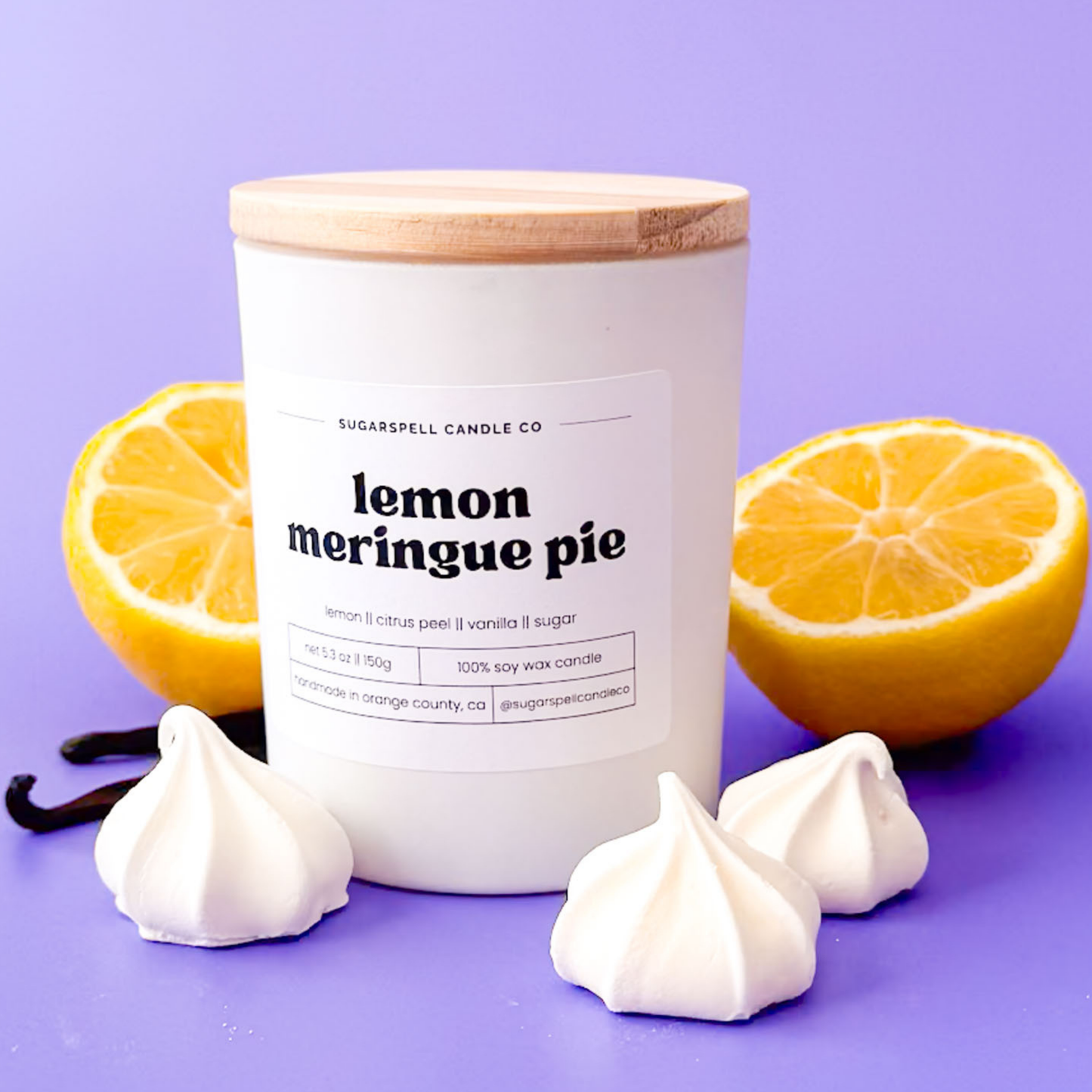 Lemon Meringue Pie 5.3oz Soy Candle