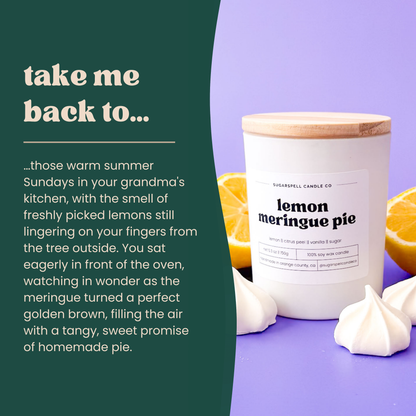 Lemon Meringue Pie 5.3oz Soy Candle