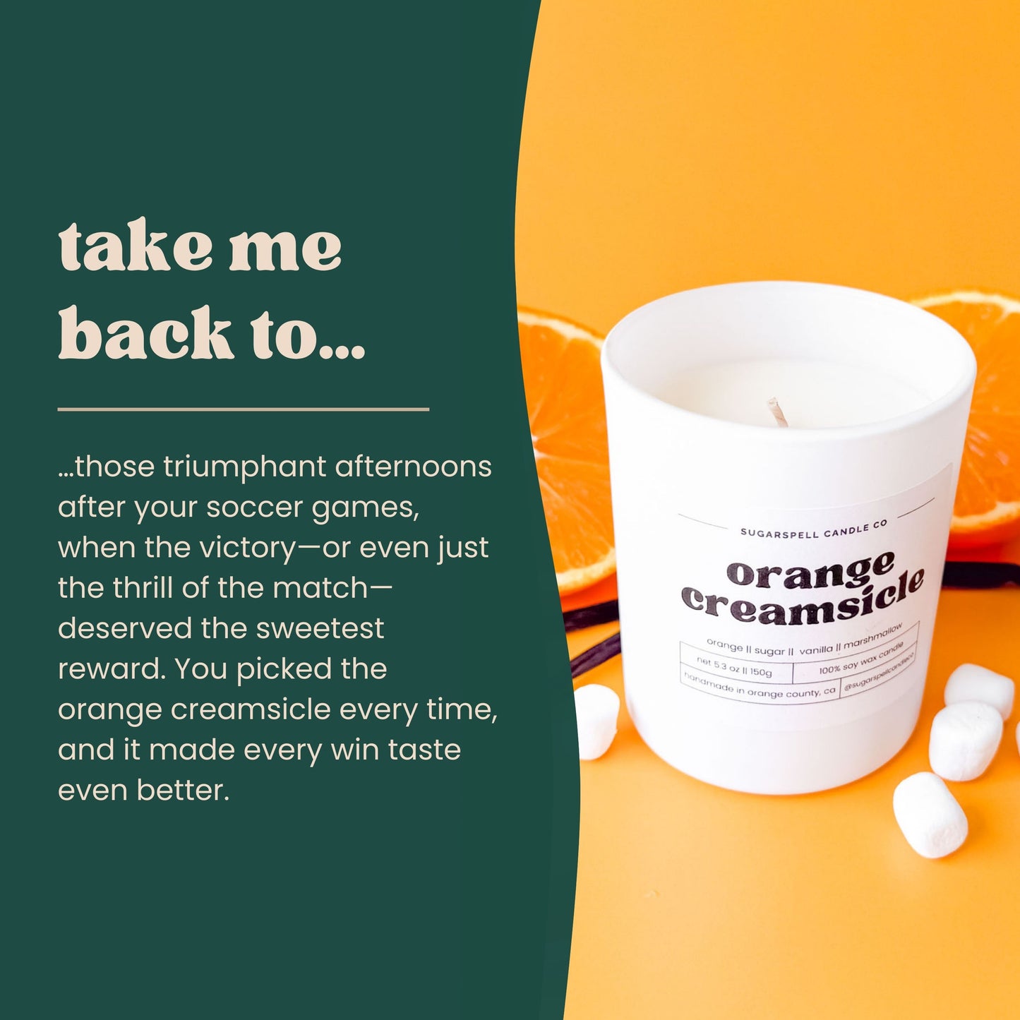 Orange Creamsicle 5.3oz Soy Candle