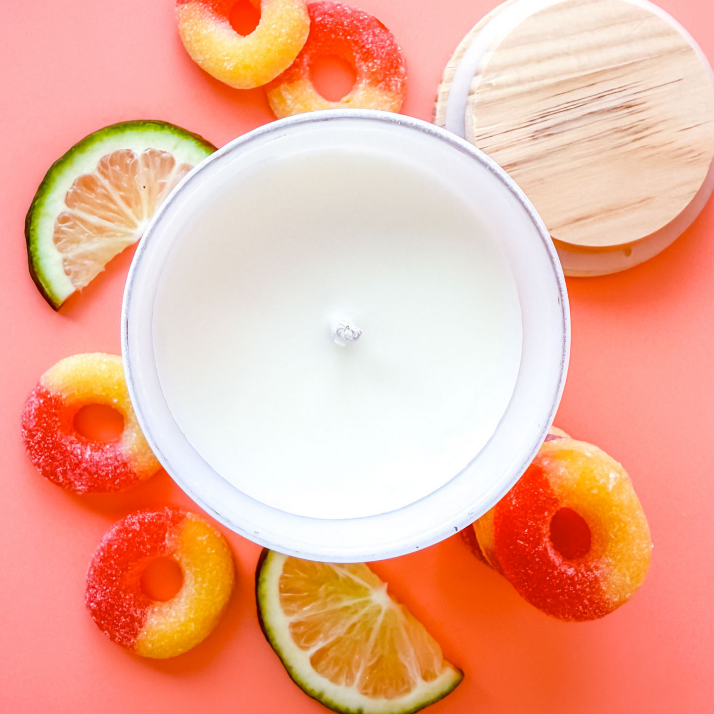 Peach Rings 5.3oz Soy Candle