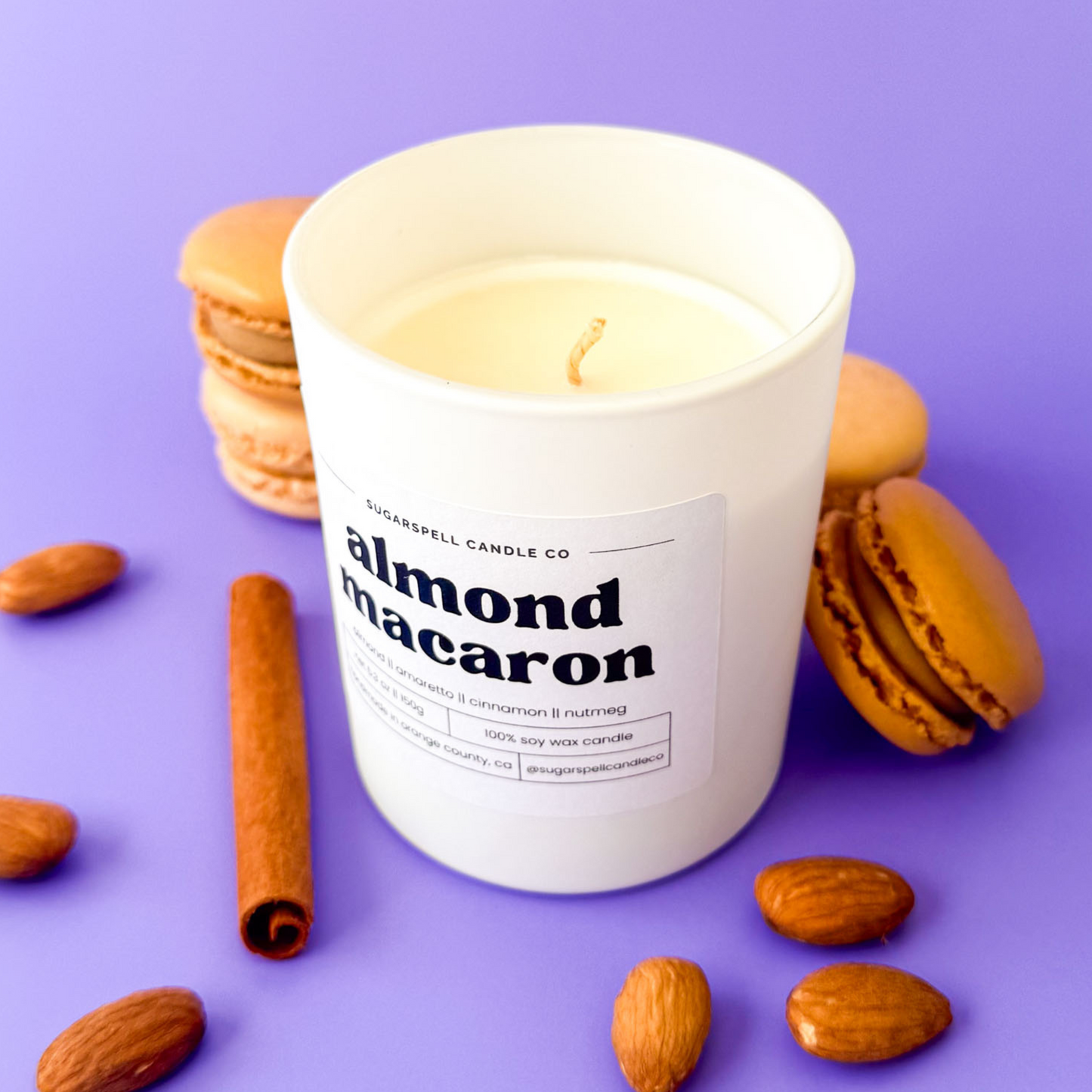 Almond Macaron 5.3oz Soy Candle