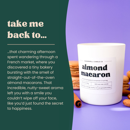 Almond Macaron 5.3oz Soy Candle