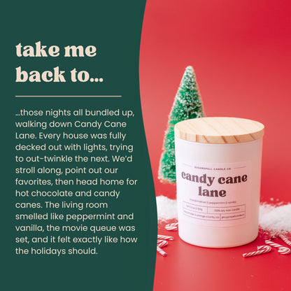 Candy Cane Lane 5.3oz Soy Candle