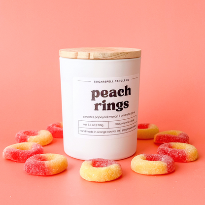 Peach Rings 5.3oz Soy Candle