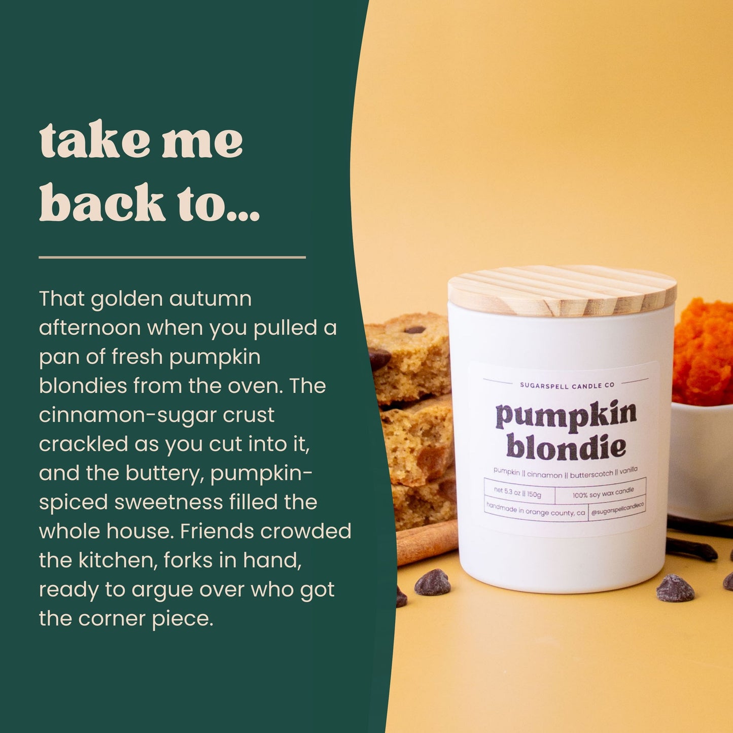 Pumpkin Blondie 5.3oz Soy Candle