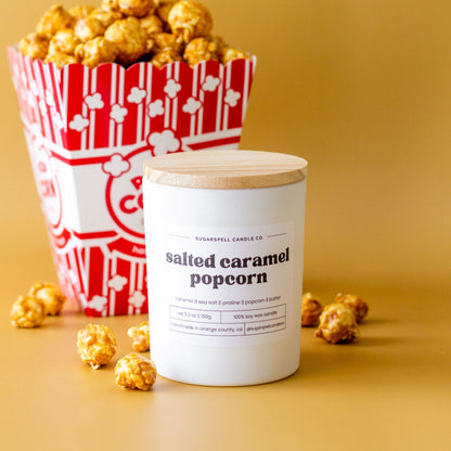Salted Caramel Popcorn 5.3oz Soy Candle