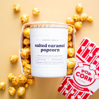 Salted Caramel Popcorn 5.3oz Soy Candle