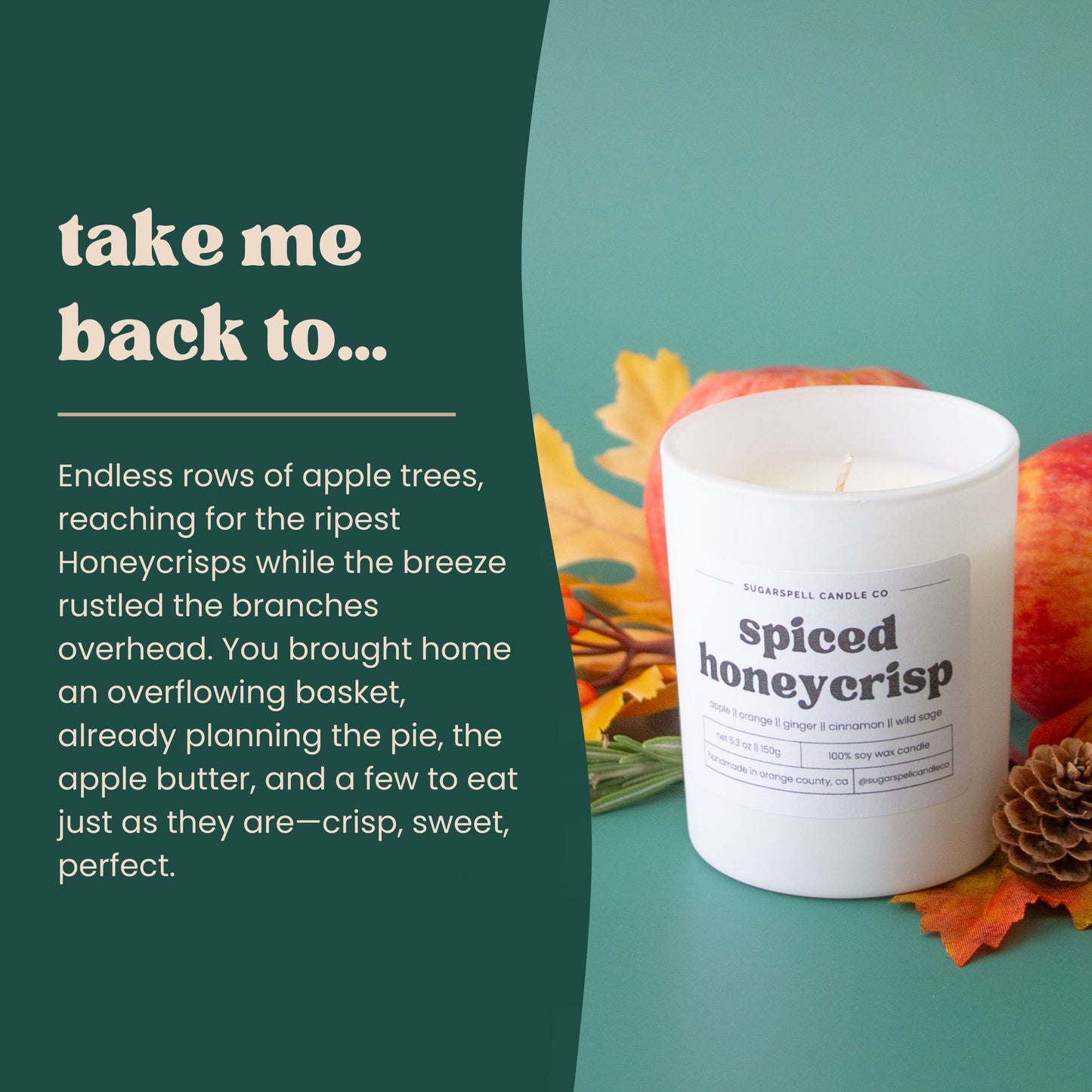 Spiced Honeycrisp 5.3oz Soy Candle