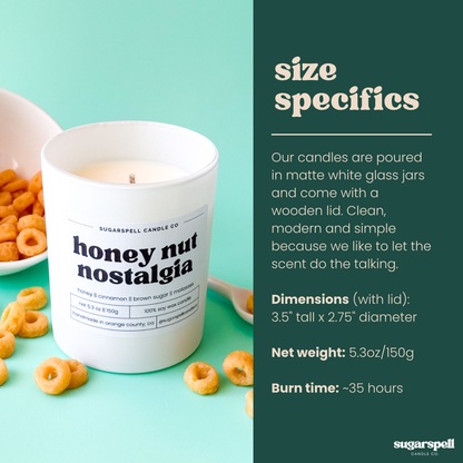 Honey Nut Nostalgia 5.3oz Soy Candle