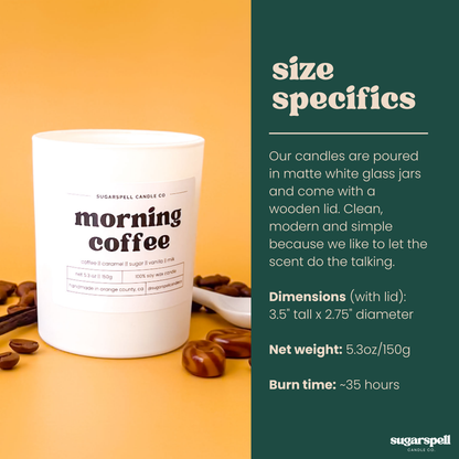Morning Coffee 5.3oz Soy Candle