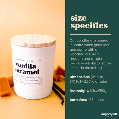 Vanilla Caramel 5.3oz Soy Candle