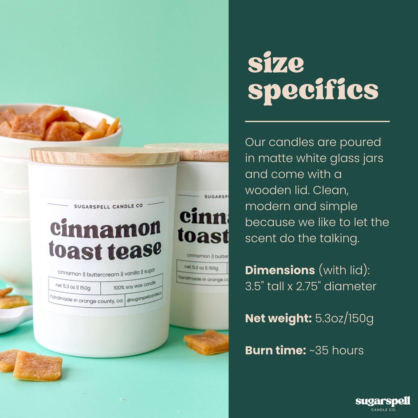 Cinnamon Toast Tease 5.3oz Soy Candle