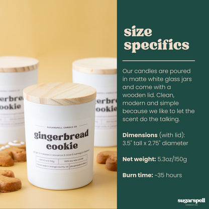 Gingerbread Cookie 5.3oz Soy Candle