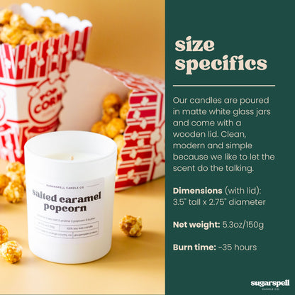 Salted Caramel Popcorn 5.3oz Soy Candle