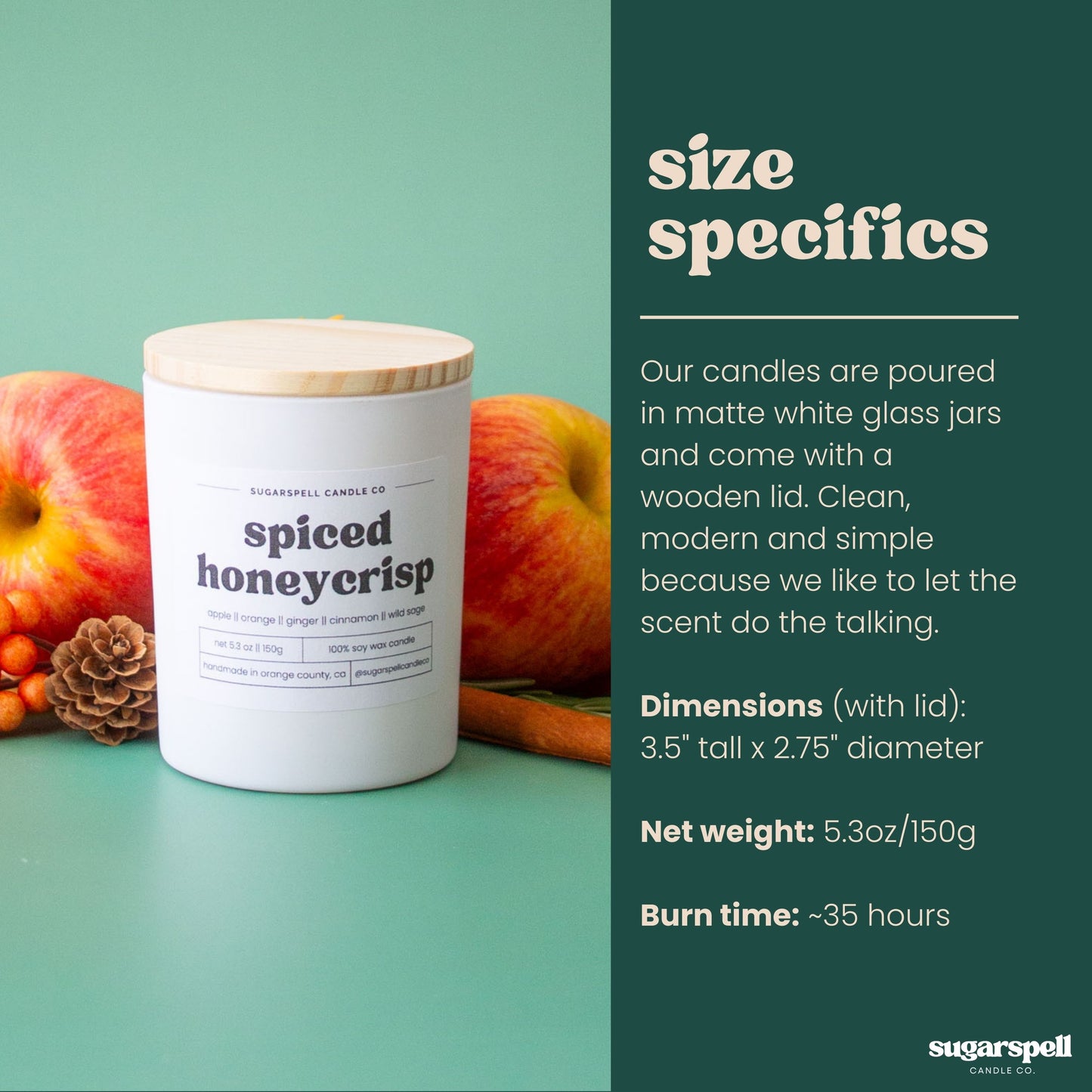 Spiced Honeycrisp 5.3oz Soy Candle