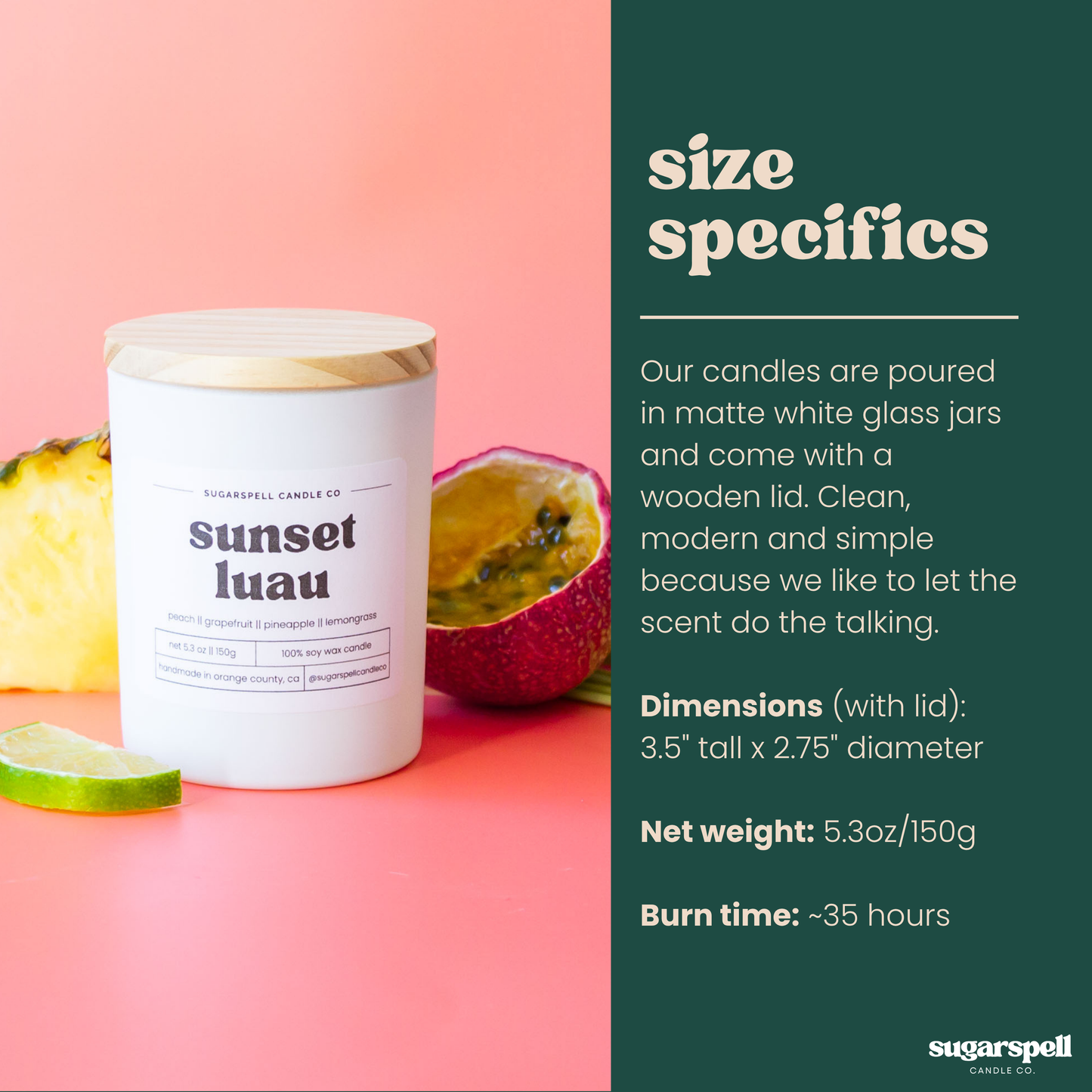 Sunset Luau 5.3oz Soy Candle