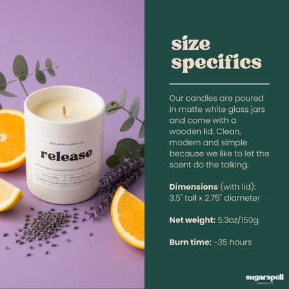 Release 5.3oz Soy Candle