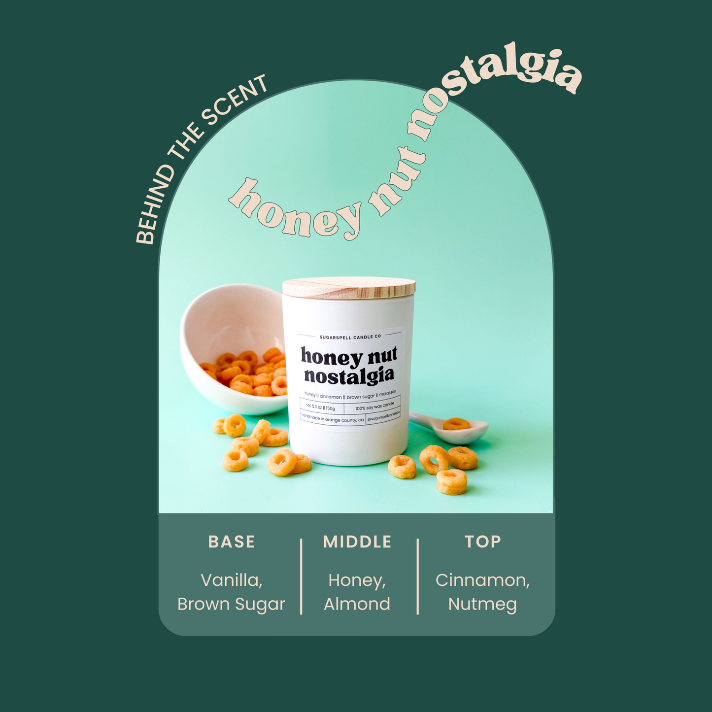 Honey Nut Nostalgia 5.3oz Soy Candle