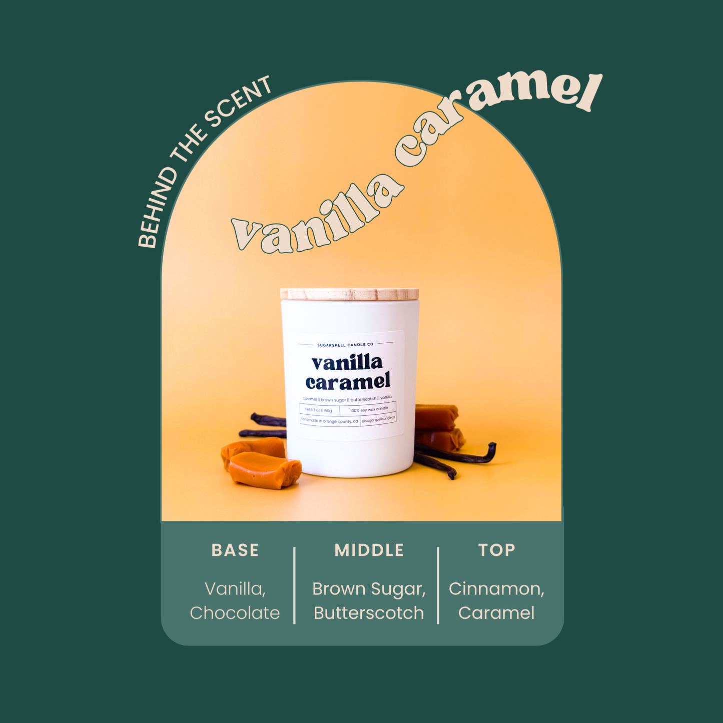 Vanilla Caramel 5.3oz Soy Candle