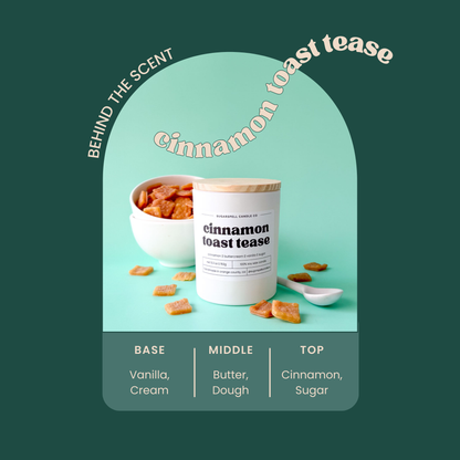 Cinnamon Toast Tease 5.3oz Soy Candle