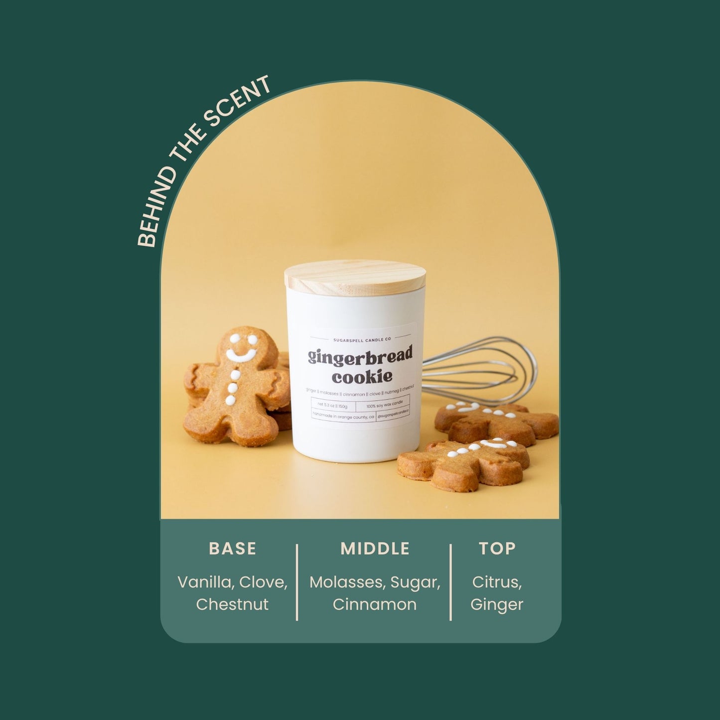 Gingerbread Cookie 5.3oz Soy Candle