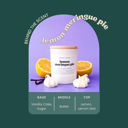 Lemon Meringue Pie 5.3oz Soy Candle