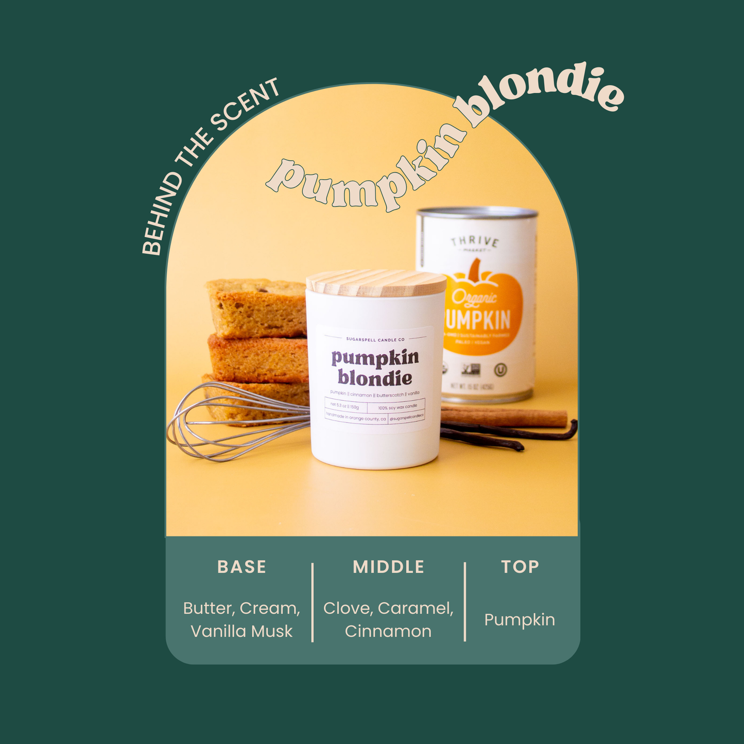 Pumpkin Blondie 5.3oz Soy Candle