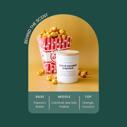 Salted Caramel Popcorn 5.3oz Soy Candle