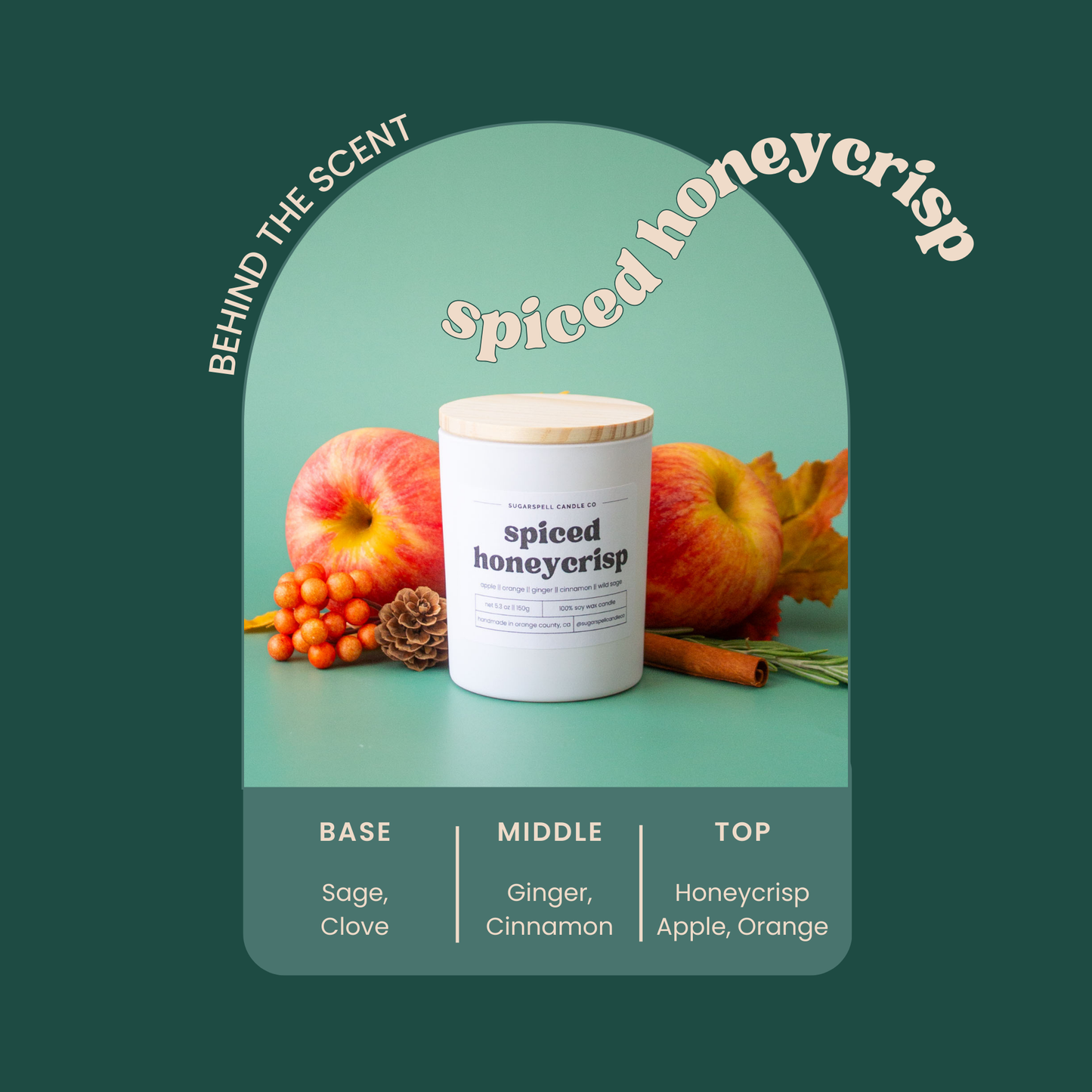 Spiced Honeycrisp 5.3oz Soy Candle