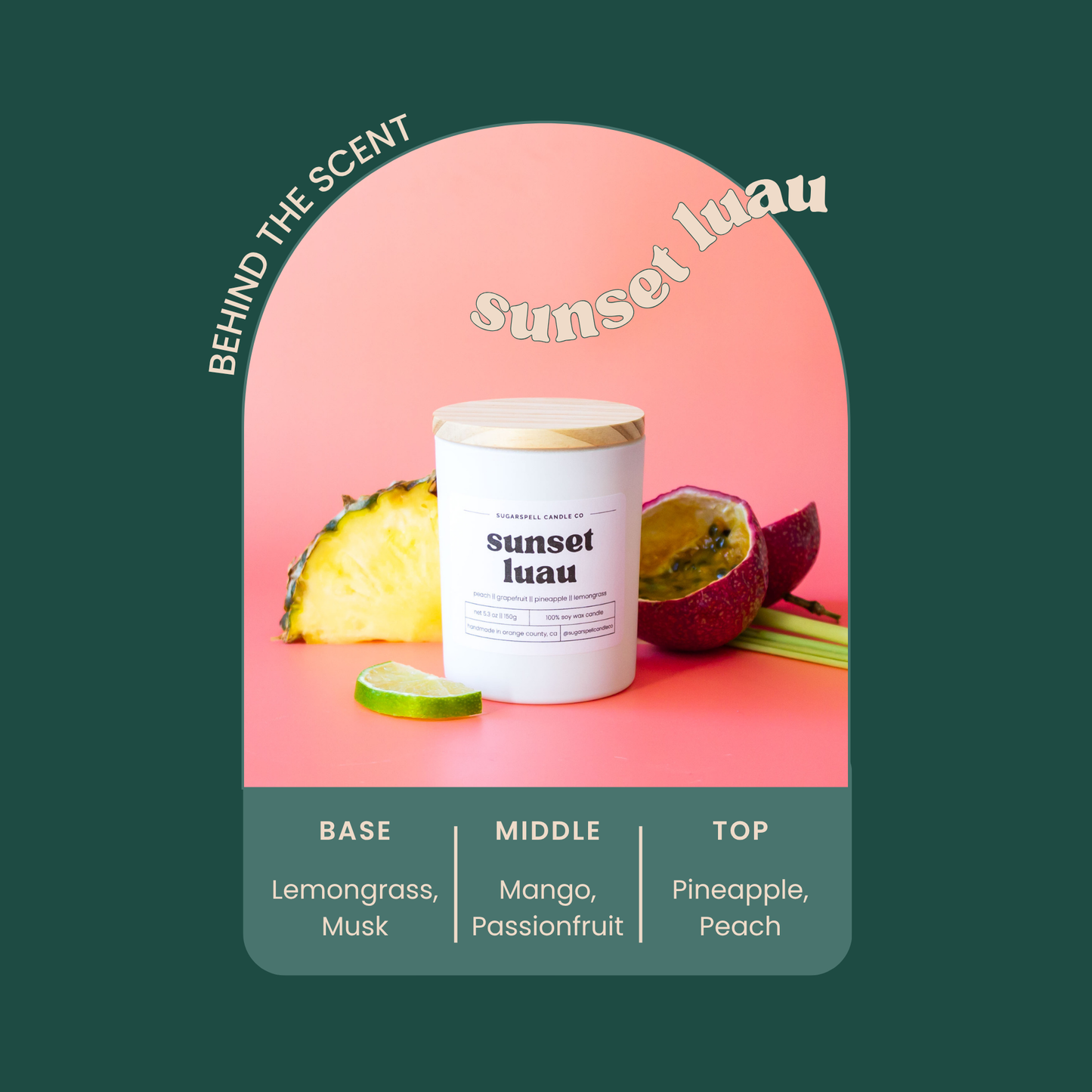 Sunset Luau 5.3oz Soy Candle