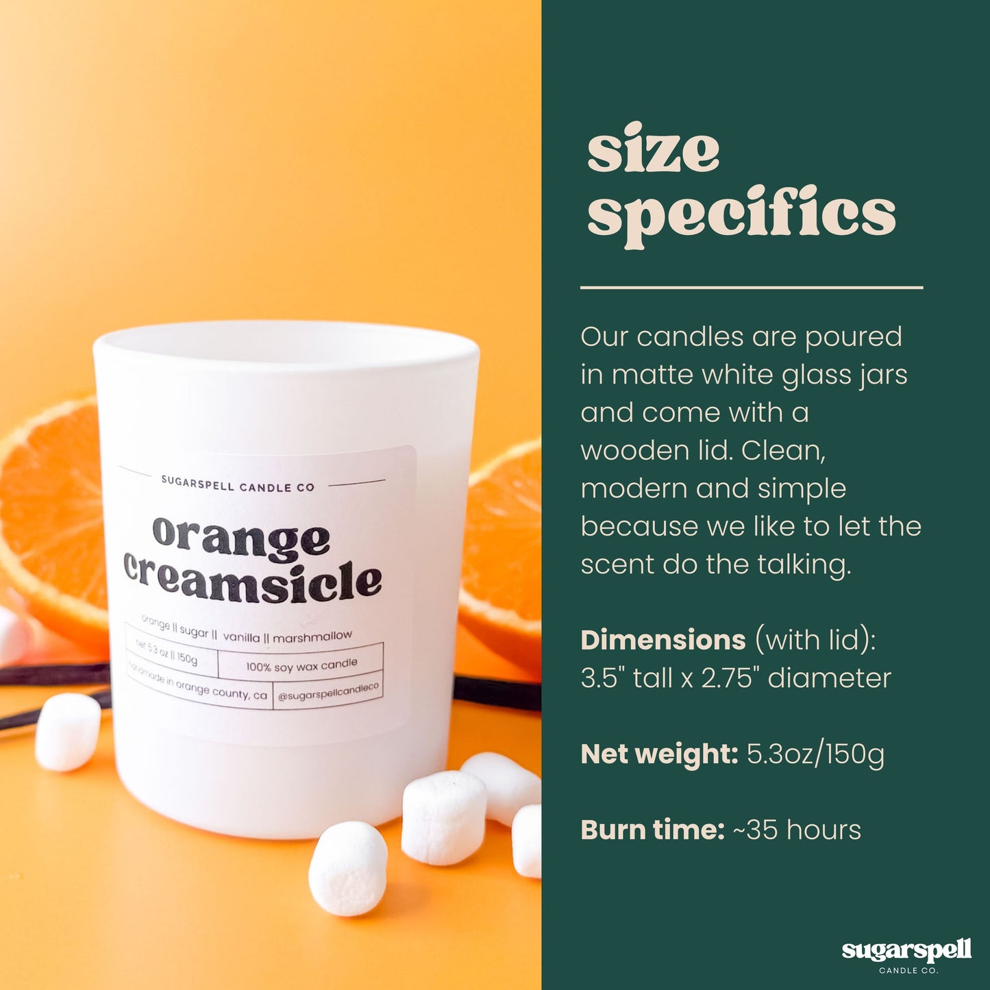 Orange Creamsicle 5.3oz Soy Candle