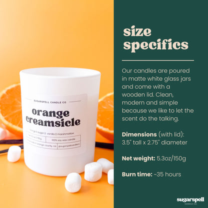 Orange Creamsicle 5.3oz Soy Candle