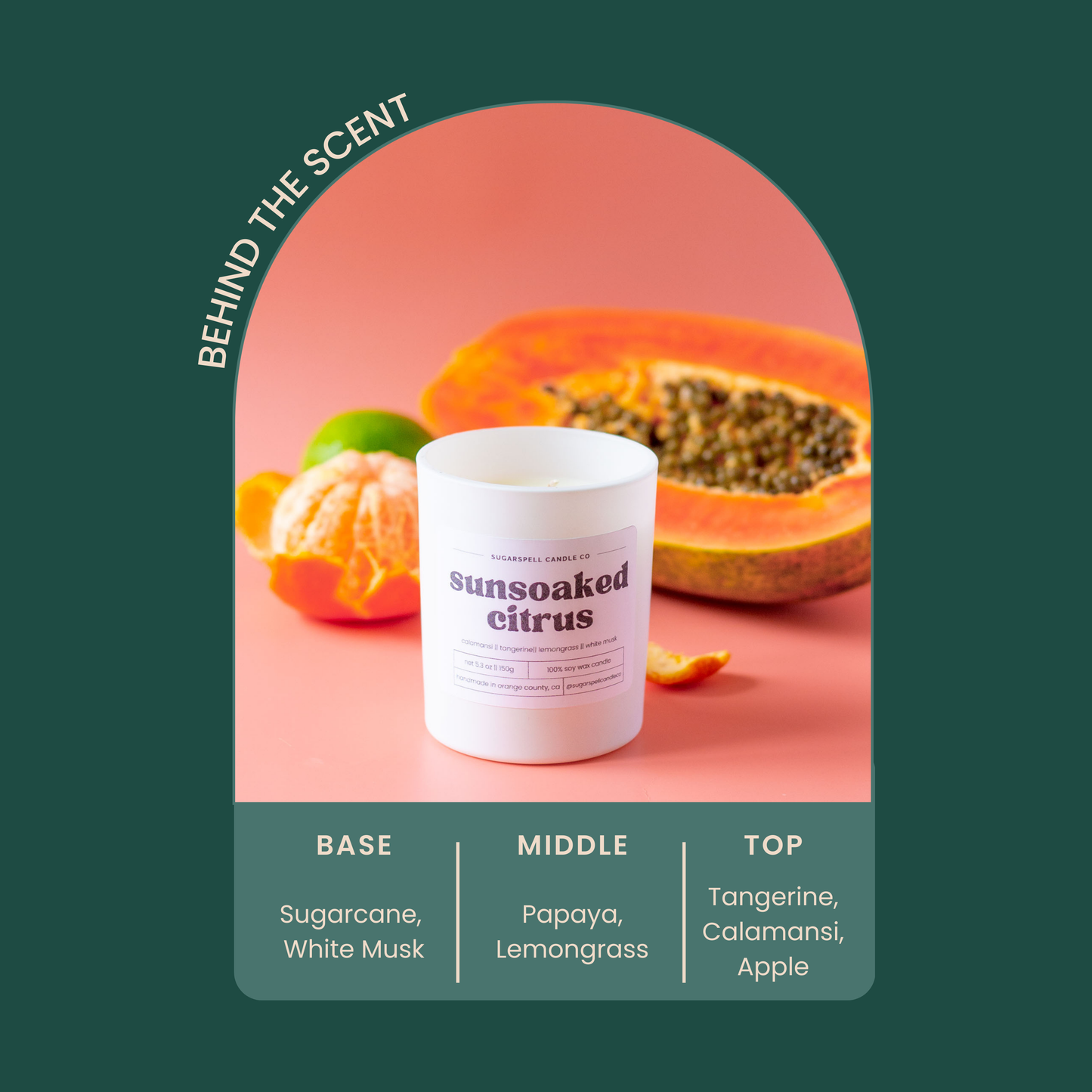 Sunsoaked Citrus 5.3oz Soy Candle