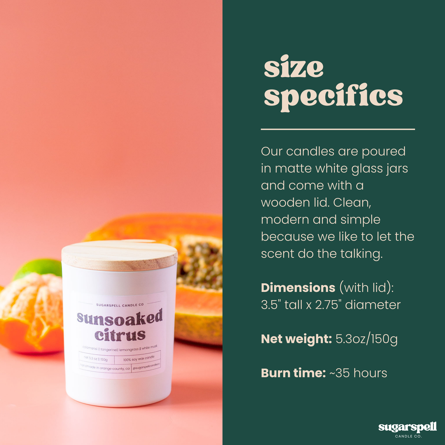 Sunsoaked Citrus 5.3oz Soy Candle